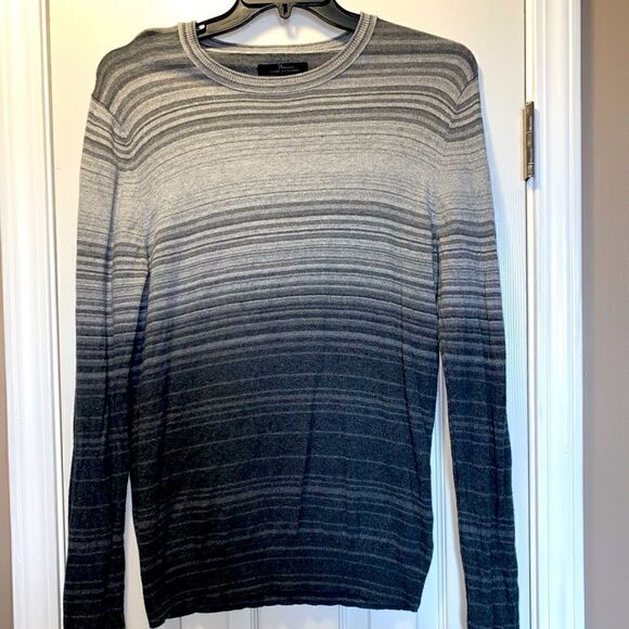 Marc Anthony Grey striped Light Sweater - Picture 2 of 6